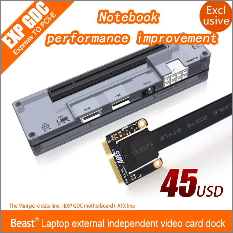 EXP GDC Laptop External External PCI E graphics card BEAST Mini PCI E