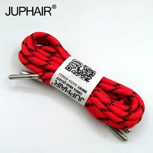 1-12 Pairs Red Black Women Outdoor Sports Round Shoelaces Shoes Laces Boots Athletic Unisex Rope Athletic Metal Head Shoelaces
