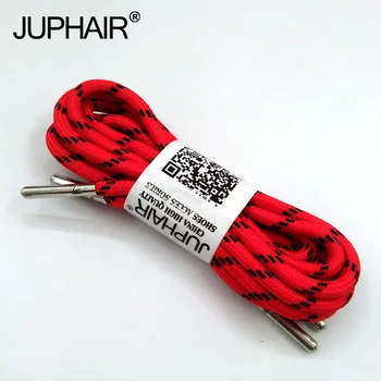 

1-12 Pairs Red Black Women Outdoor Sports Round Shoelaces Shoes Laces Boots Athletic Unisex Rope Athletic Metal Head Shoelaces