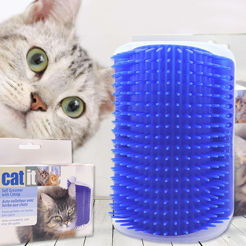 

Scratching Itching Pet Corner Itch Massager Pet Cat Massage Brush Cat Toy Pet Deshedding Brush Glove Hair Removal Mitts Rollers