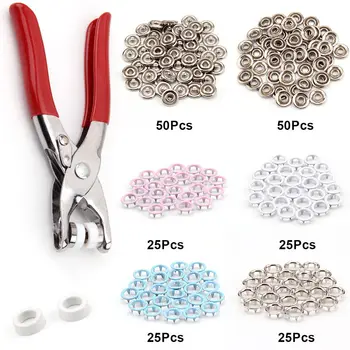 

200pcs Prong Pliers Ring Press Studs Snap Popper Fasteners 9.5mm DIY Tool Kit
