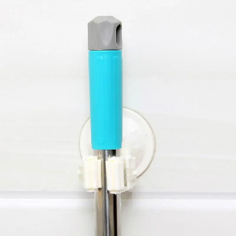 White versatile powerful suction mop clip Hooks