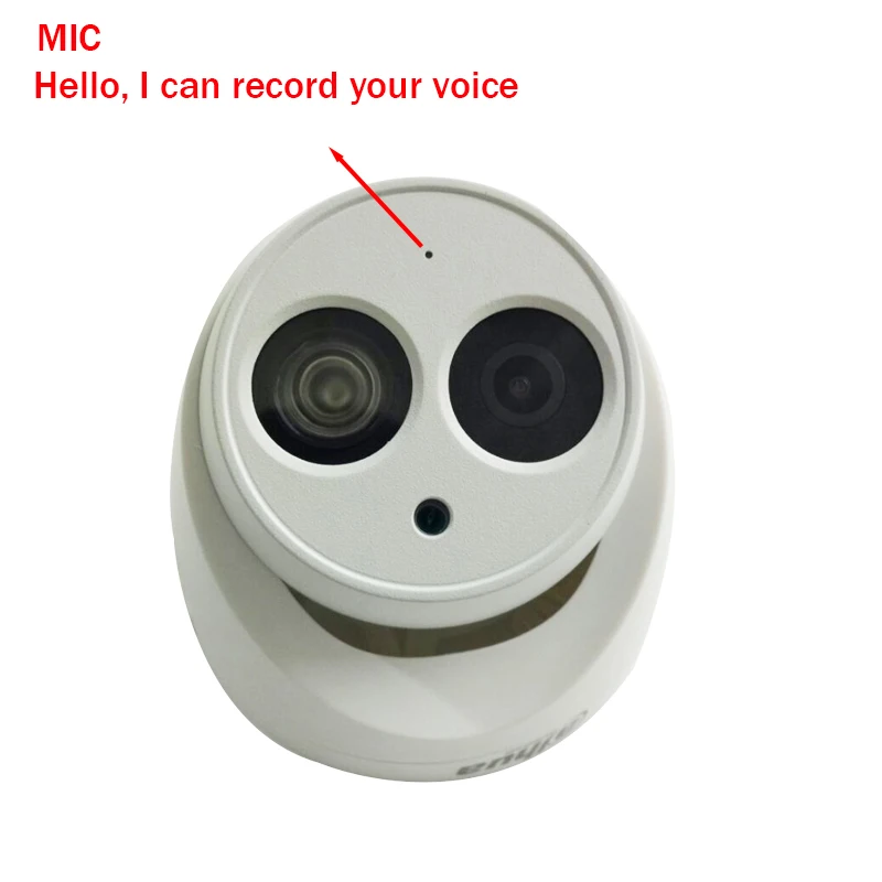  Dahua 6MP IP Camera IPC-HDW4631C-A H.265 full metal body Built-in MIC IR30m IP67 IK10 CCTV Dome sec