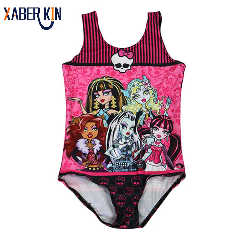 

New 2019 Summer Style One Piece Brand Girls Swimsuit Children Swimwear One Piece Baby Girls Kids 3-8Years Beach Wear -SW262