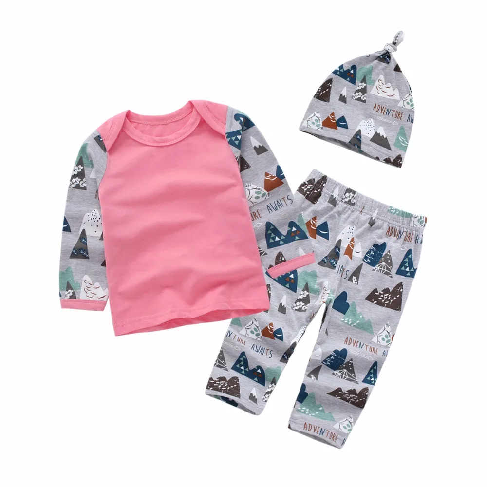 

Fashion 2019autumn baby girl clothes Long sleeve baby romper newborn infant suit baby girls clothing sets kids jumpsuit Outfits