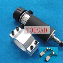 ER11 0.5KW 500 Вт ЧПУ шпиндель с воздушным охлаждением двигатель+ УФ-фильтр 52 мм с шпинделя кронштейн крепление+ 2 шт. угольные щётки, а также смазывайте механизм