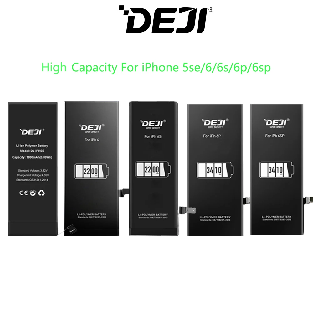 Оригинальный аккумулятор DEJI для iPhone 5se/6/6s/6p/6sp с набором бесплатных инструментов