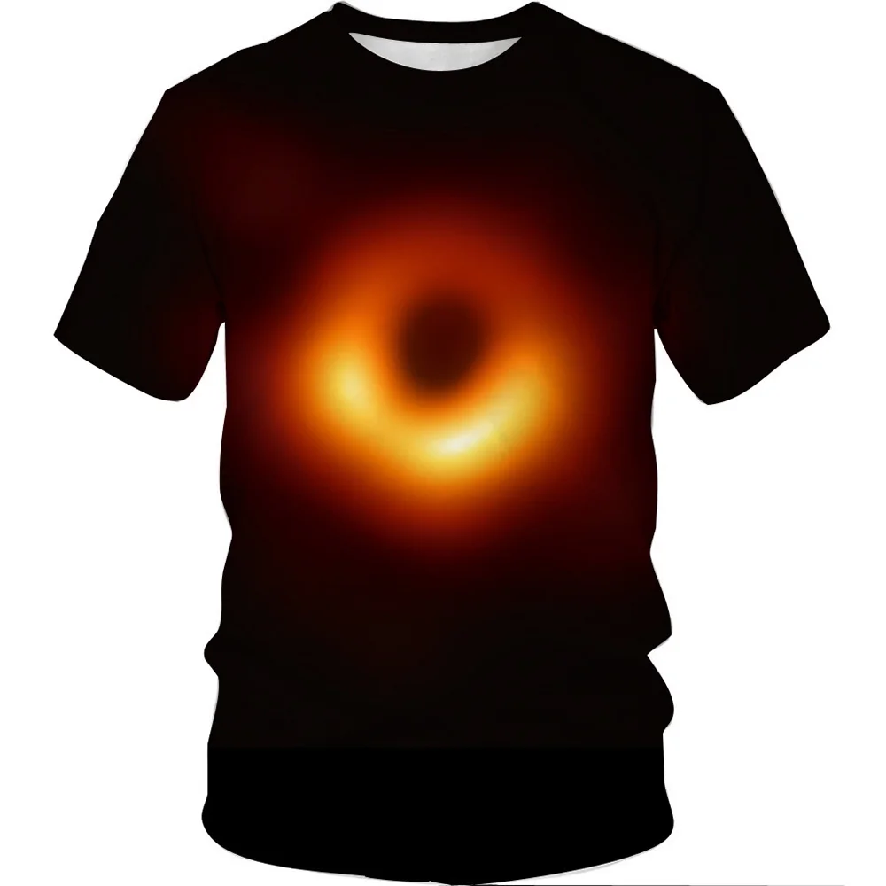 

2019 New Black Holes T-shirt Einstein 3D Printing Tee Shirt For Men Women Adults Short Sleeve Casual Summer Tops Streetwear