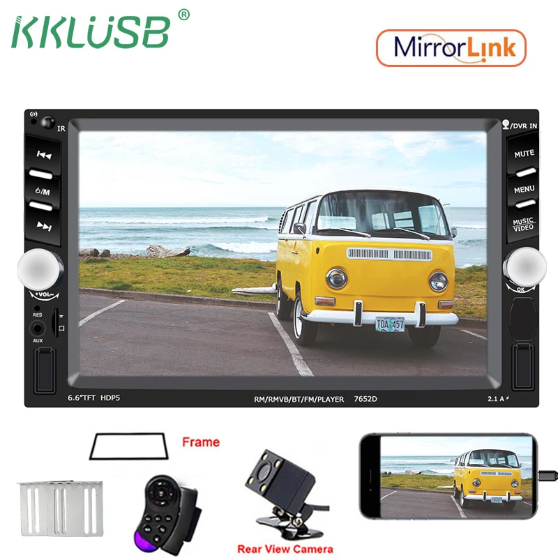2 din автомобильное радио HD 6 &quotсенсорный экран CML плеер MP5 SD/FM/MP4/USB/AUX/Bluetooth аудио для
