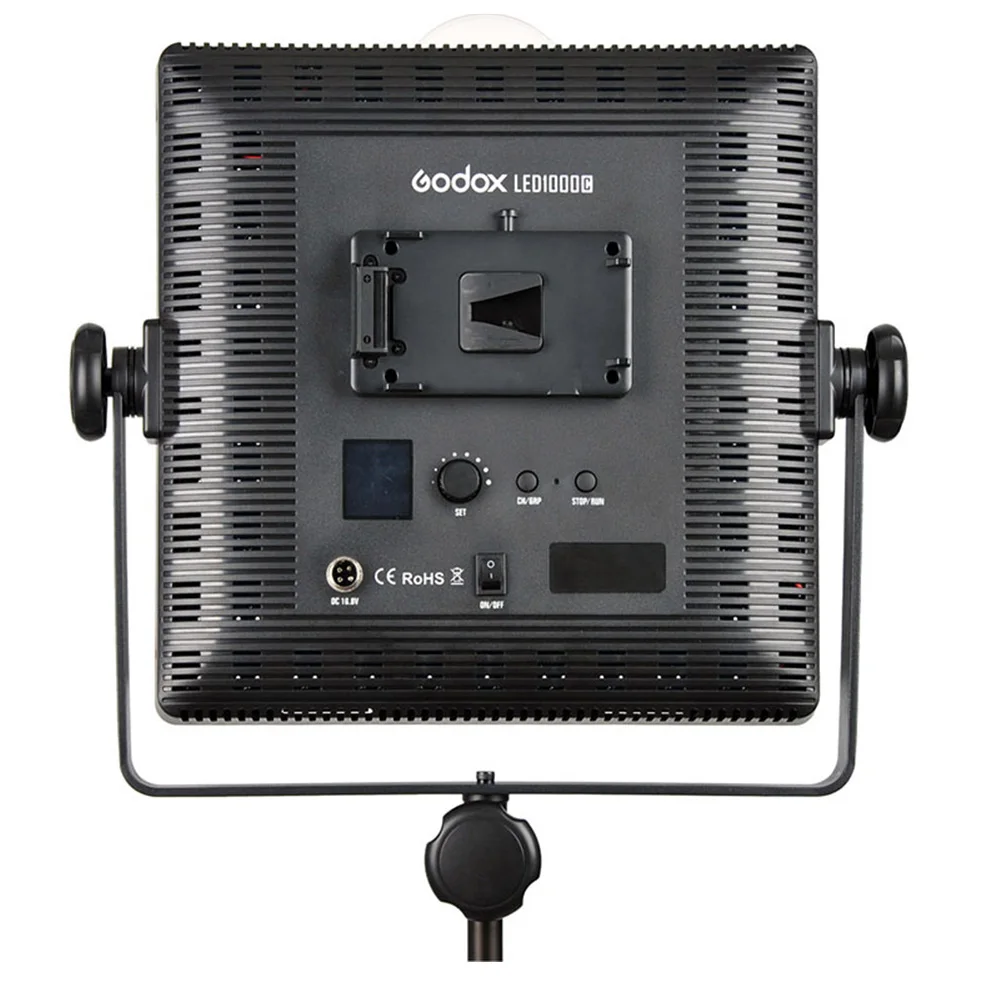 Godox 1000C светодиодный панельный светильник светодиодный 1000C 3300-5600K двухцветный видео светильник ing+ кабель питания+ беспроводной пульт дистанционного управления