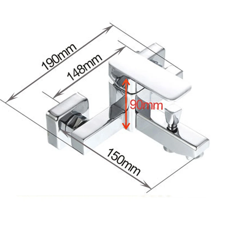 Wall Mounted Waterfall Bathroom Bathtub Handheld Shower Tap Mixer Faucet YT-5331 shower set bathtub faucet shower faucet