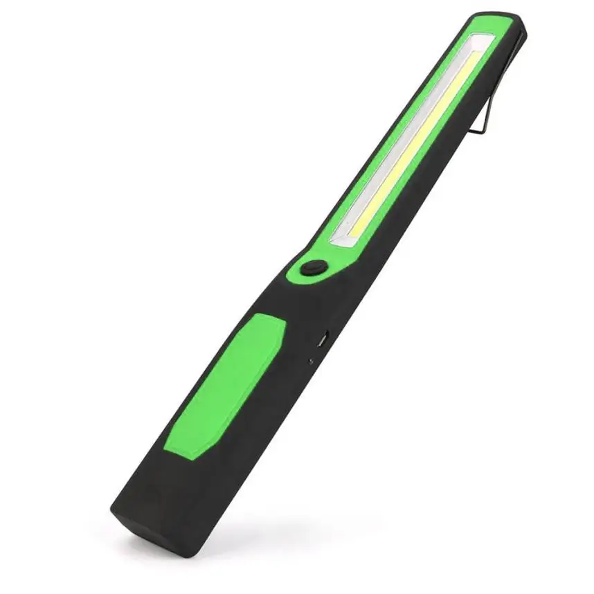

MUQGEW 2in1 Rechargeable LED COB Camping Work Inspection Light Lamp Hand Torch Magnetic Flashlight Folding Hook Pocket Camping