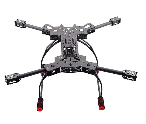 

free shipping HJ-H4 Reptile 4 Axis Quadcopter Carbon Fiber Folding Frame Kit with Landing Gea