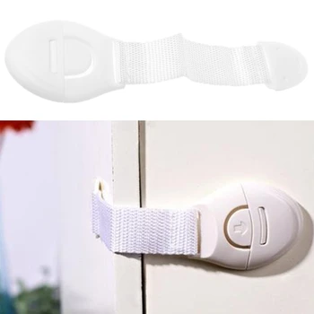 

5pcs Safety Lock Baby Door Protection Plastic Security Drawer Toilet Guard Strap
