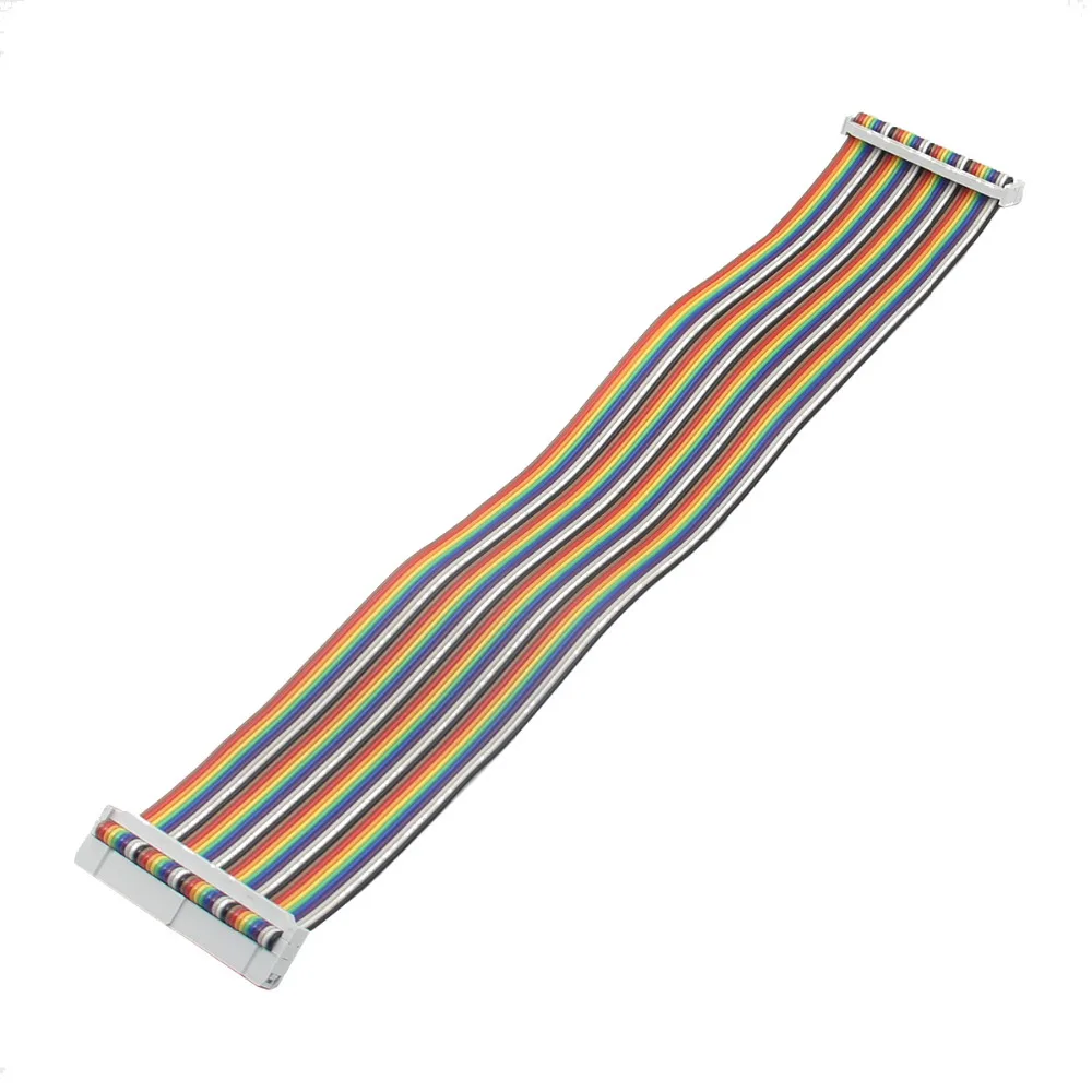 

Raspberry Pi 3 B+ GPIO 40P Rainbow Ribbon Cable Compatible w/ Raspberry Pi 3 Model B+ Plus, 3B, 2B & B+