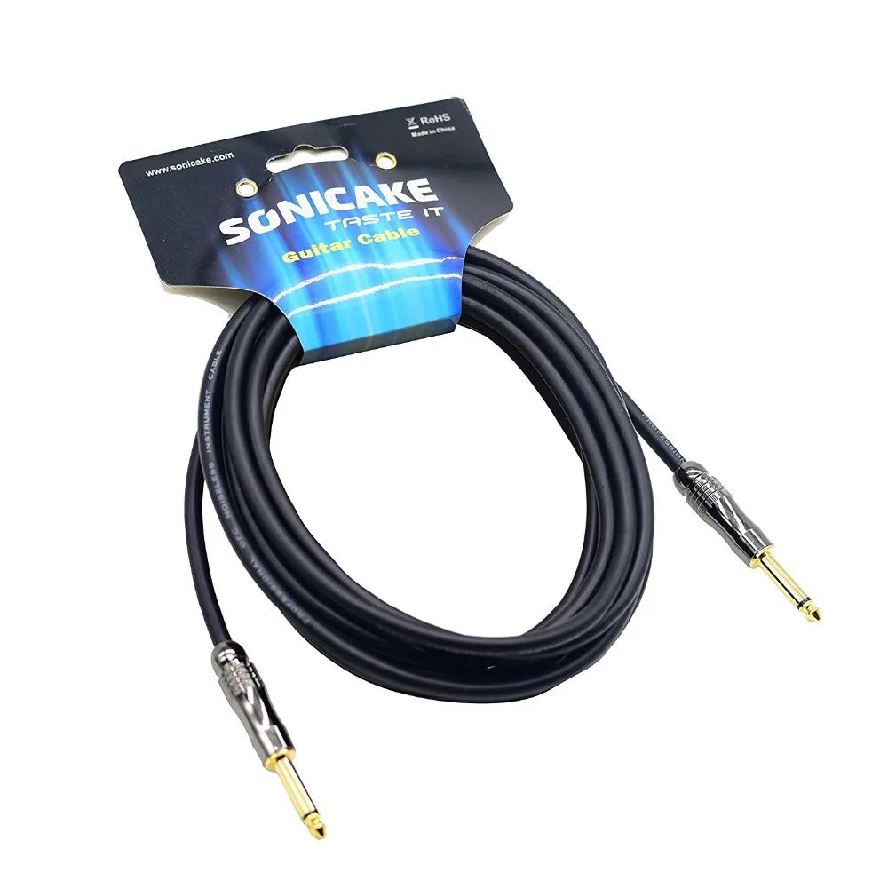 

Sonicake Guitar Effect Pedal Power Cable 5M with Straight-to-Straight 1/4 Inch Plug QGC-05