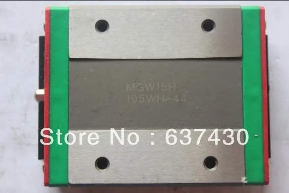 

2pcs HIWIN miniature Linear guide carriage MGW15C match with mini MGW15 guide way bearing