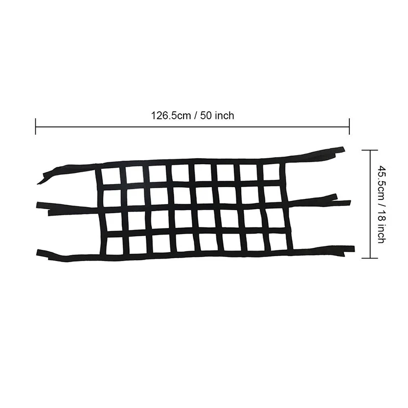 

Car Rear Cargo Organizer Storage Elastic String Net Mesh Bag Pocket Black Trunk