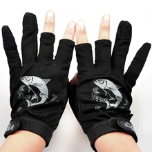 1 пара рыболовных перчаток противоскользящие 3 низких Пальцев Удобные Pesca спортивные зимние защитные перчатки пальцы Guantes