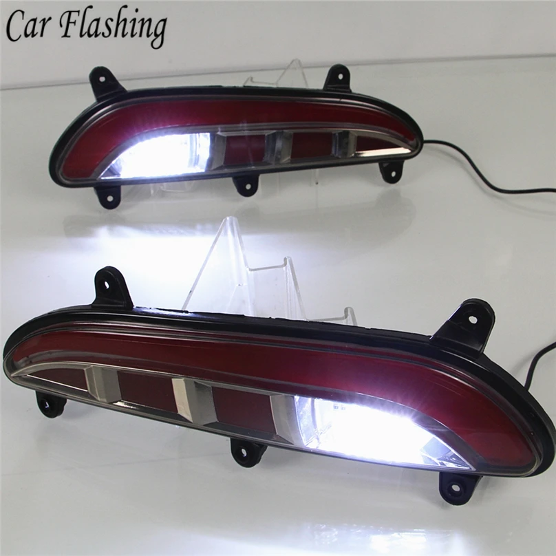 Car Flashing 1 Set LED Rear tail light Bumper Light Brake Light Turn