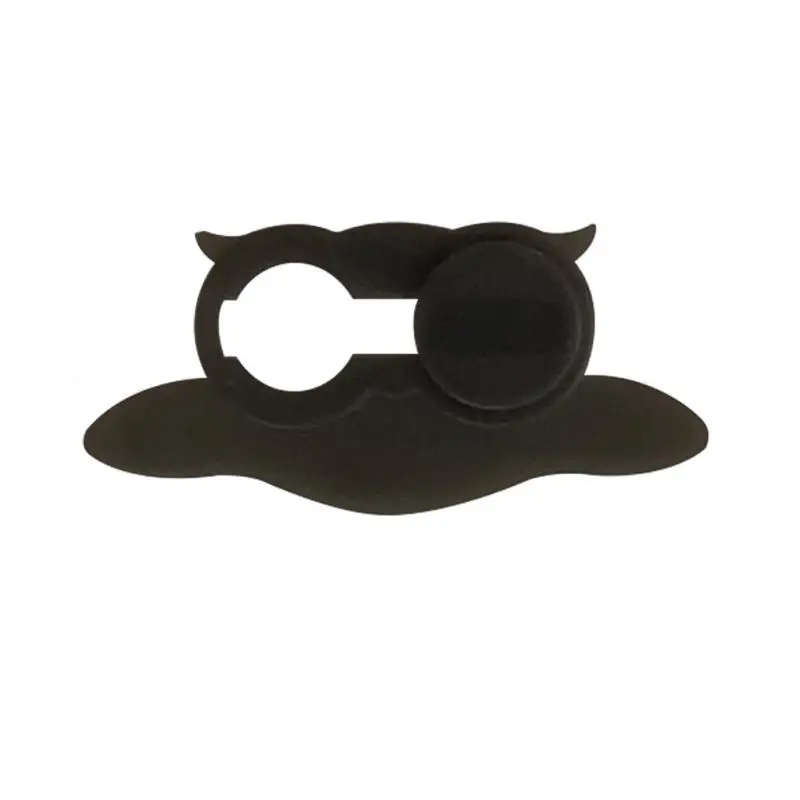 black 1pcs Защитный чехол для веб-камеры, пластиковый чехол, портативный чехол для камеры Сова для телефонов, ноутбуков, планшетов - Цвет: black 1pcs