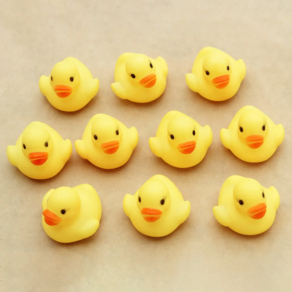 12Pcs Shower toys duck plastic Duckie Baby 5-7 years One Dozen Gift toy Squeezing Call Rubber Ducky Birthday Favors