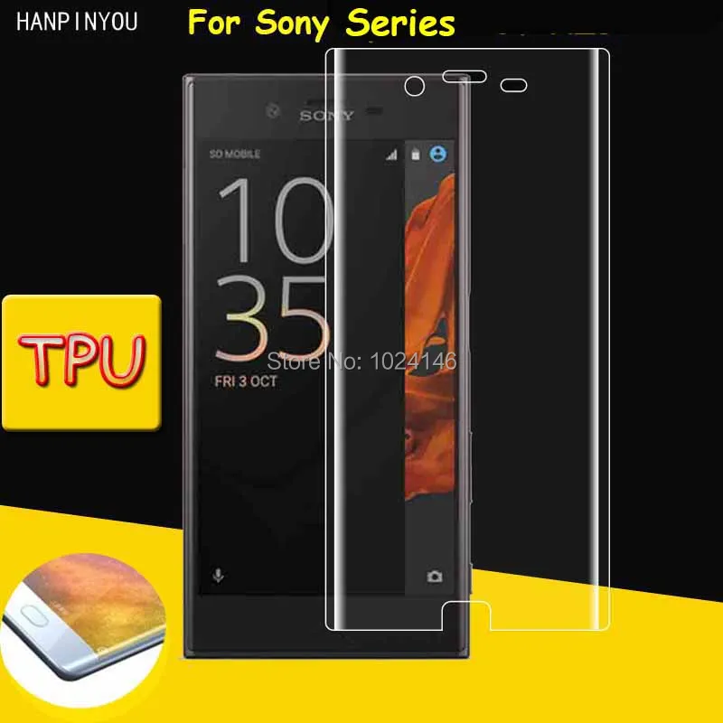 Полное покрытие Прозрачная мягкая защитная пленка из ТПУ для экрана Sony Xperia XA2 Ultra