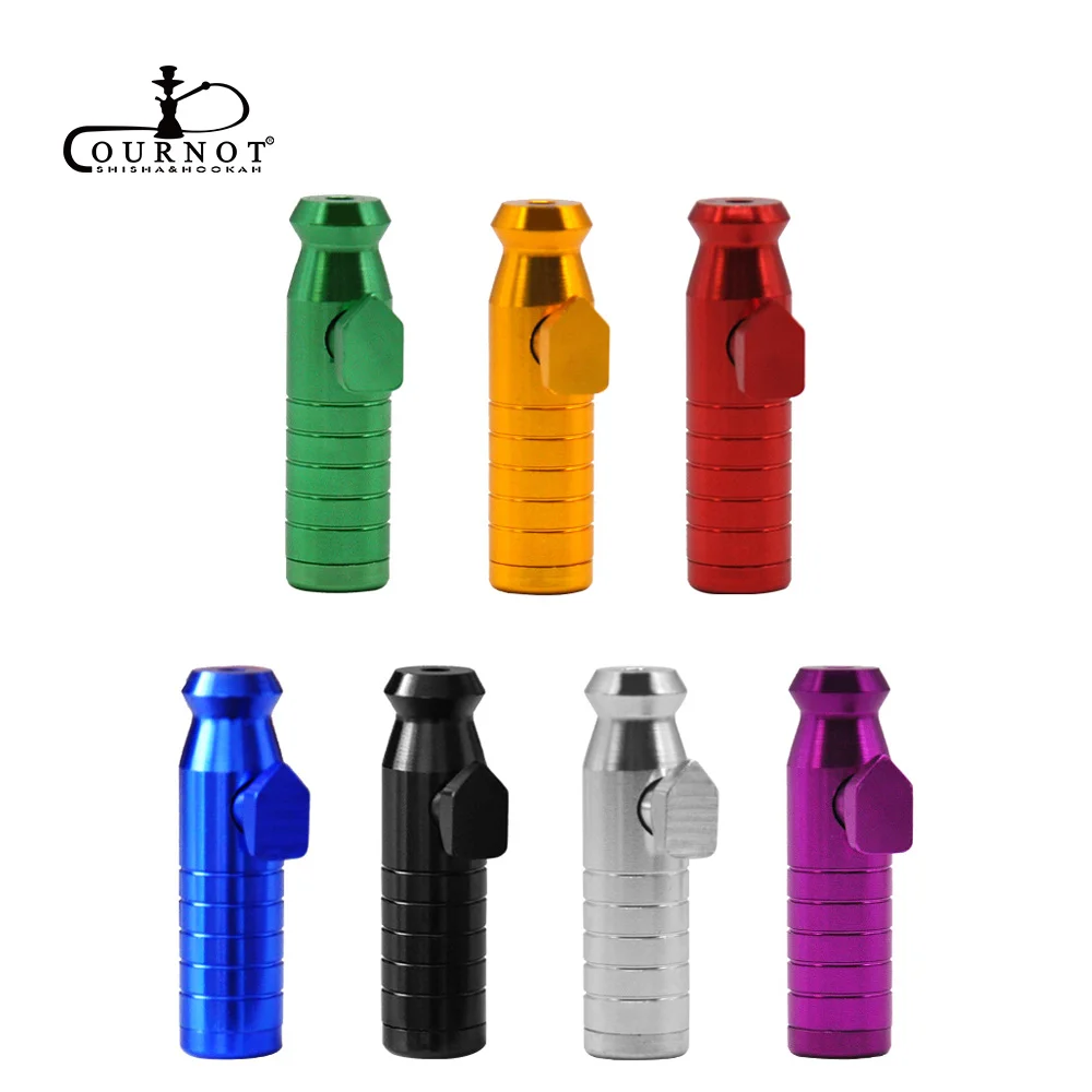 COURNOT Aluminum Alloy Snorter Sniffer Snuff Snorter Powder Rocket
