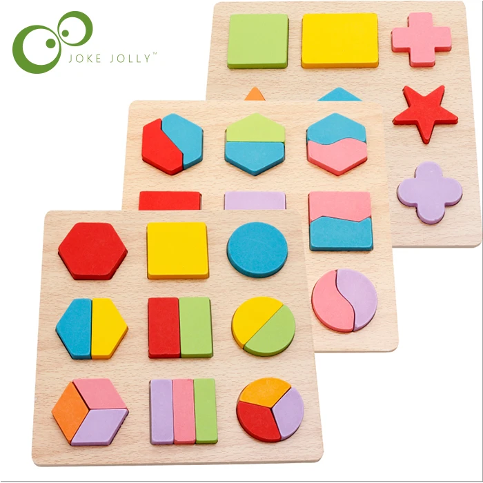

Free Shipping Kids Baby Wooden Learning Geometry Educational Toy Puzzle Montessori Early