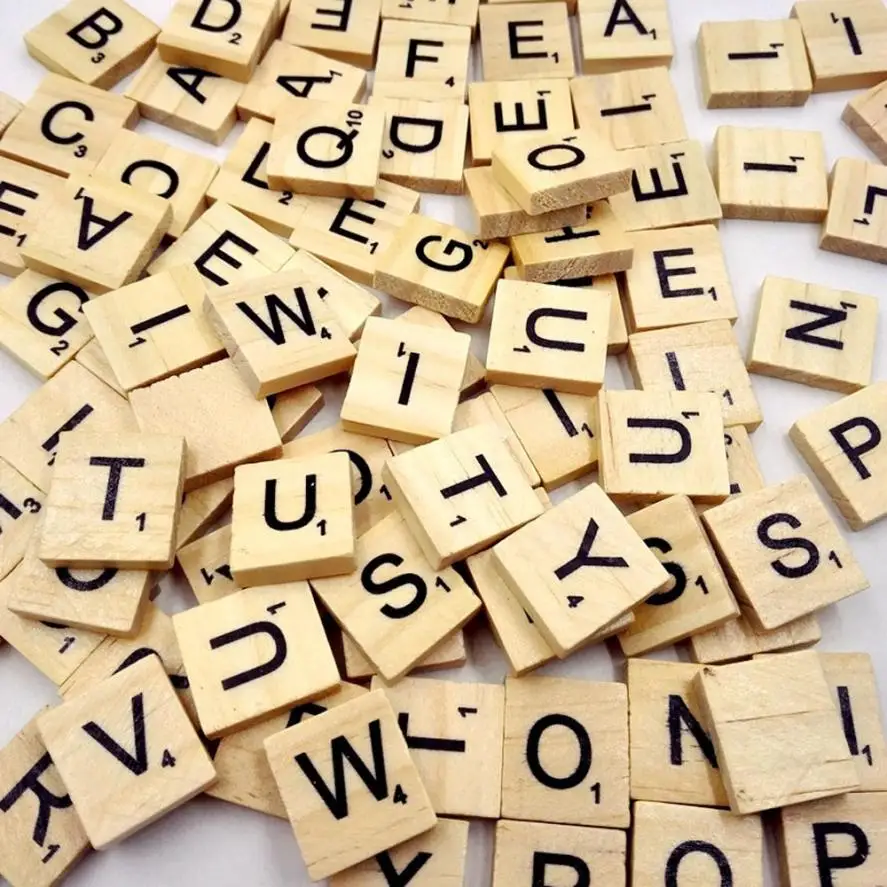 Casa De Muñecas Scrabble Artesanal Caja