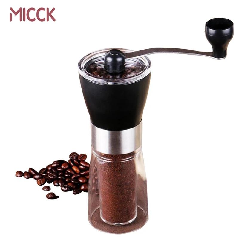 MICCK دليل طاحونة القهوة Coffeeware خام سيراميك القهوة اليد مطحنة القهوة الفاصوليا الفلفل التوابل مطحنة الحبوب الصلب القهوة صانع