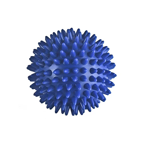 Прочный ПВХ колючий массажный шарик триггер точка спорта Фитнес руки от боли в ногах - Цвет: Синий