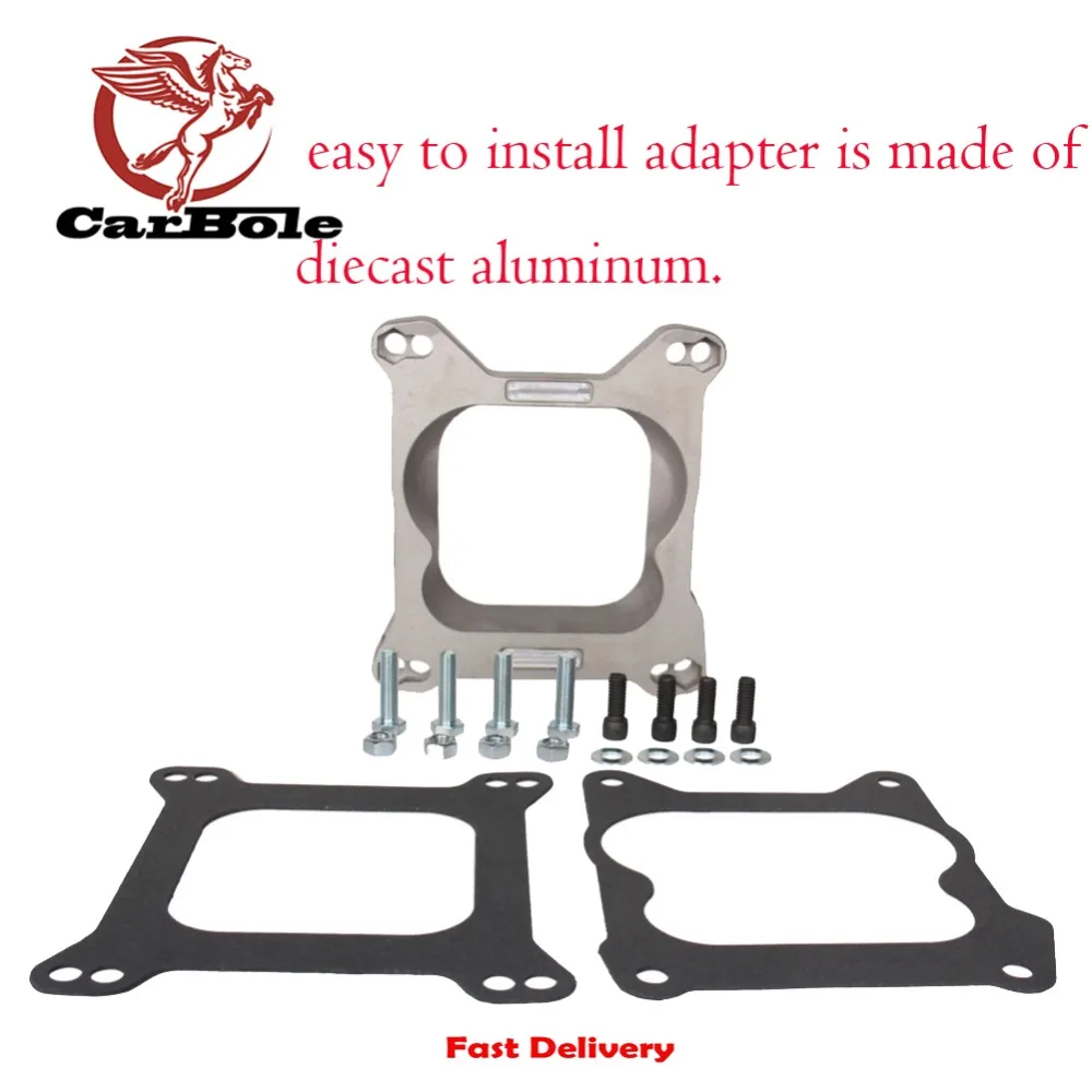Carb Carburetor Adapter 4bbl Quadrajet to Holley AFB Demon Carter