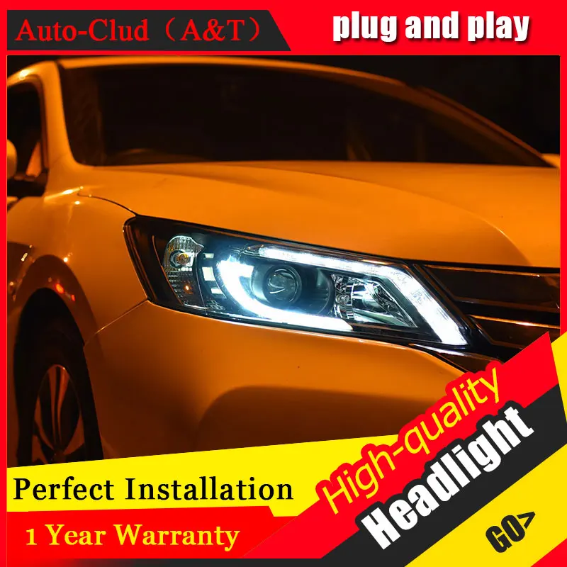 Auto Clud Car Styling For Honda Accord headlights 2014 2016 For Accord