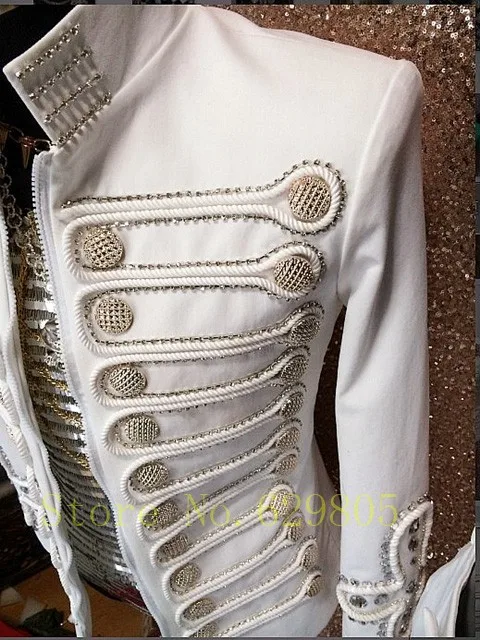 Плюс размер мужская куртка костюмированная одежда Простой дворцовый мужской певец белый топ бар ночной клуб DJ Пром Одежда праздничный костюм верхняя одежда
