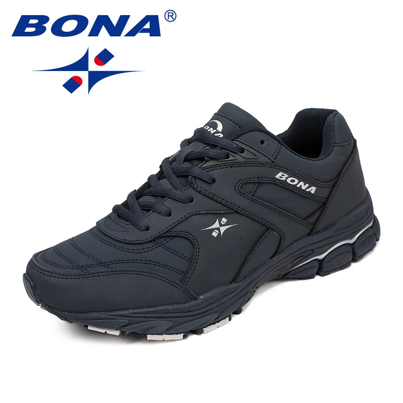 Running Shoes BONA New Classics Style Men Running Shoes Lace Up Men Athletic Shoes Outdoor Jogging Sneakers Comfortable Light Men Sneakers