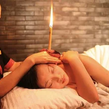 New Fashion 10 Pcs Coning Beewax Natural Ear Candle Ear Candling Therapy Straight Style Ear Care