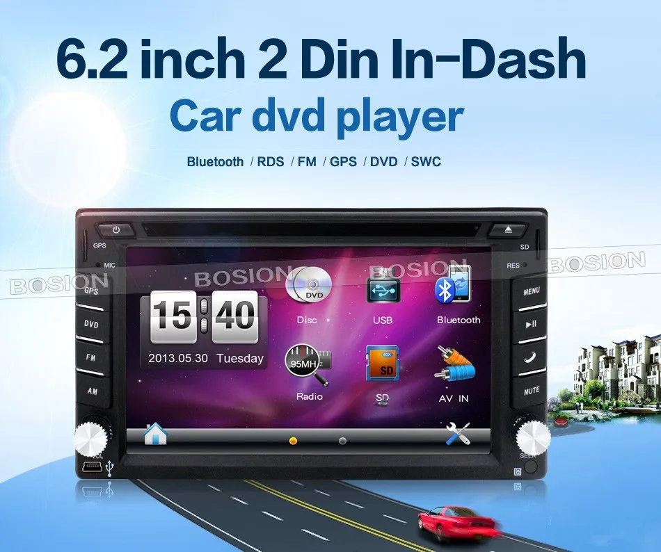 Flash Deal Steering wheel Auto 2din car dvd player Radio GPS PC Video Camera Monitor For VW universal RDS Blutooth digital tv (option) Cam 3