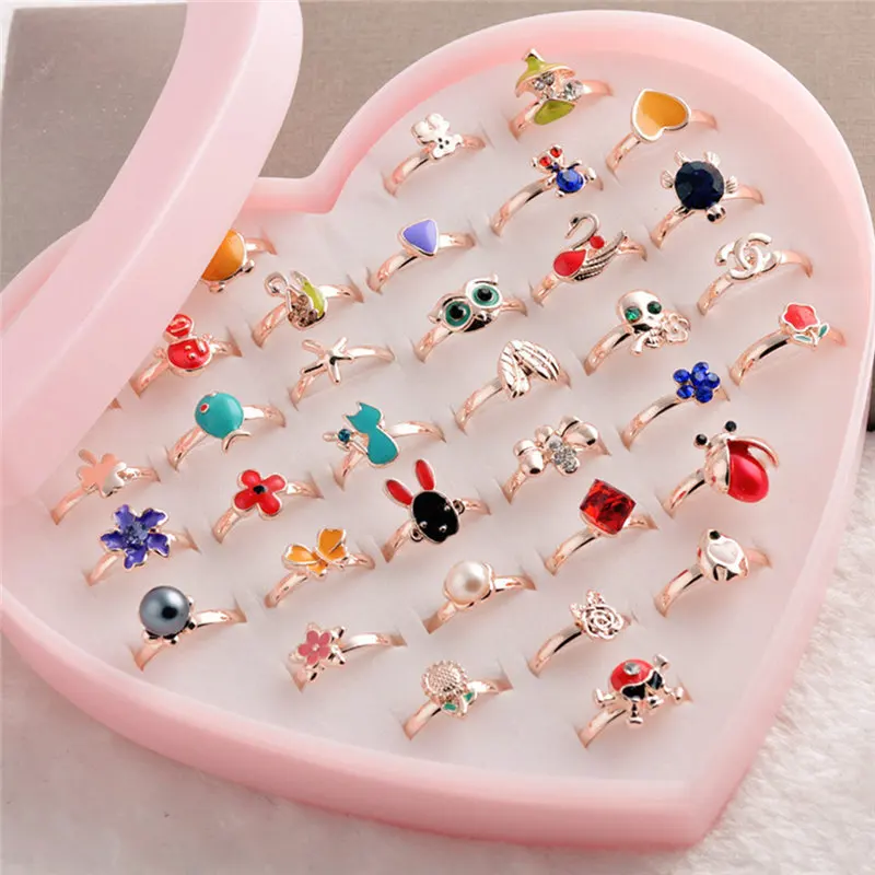 Bayi perempuan grosir 10 pcs paduan kristal binatang lucu 