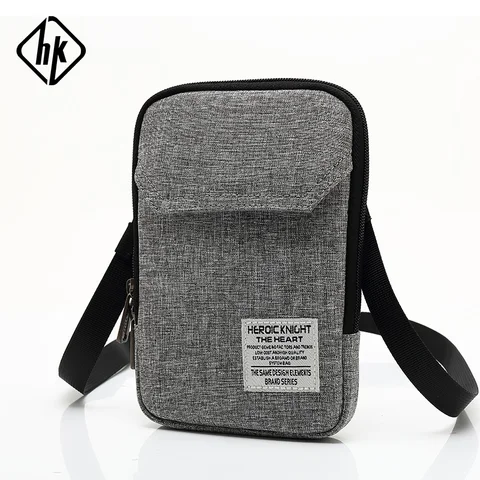 Bolsa da Cintura Pacote de Cintura Bolsa do Telefone Masculino Casual Cinto Preto Carteira Oxford Móvel Fanny Caneta Segurar Cigarro hk