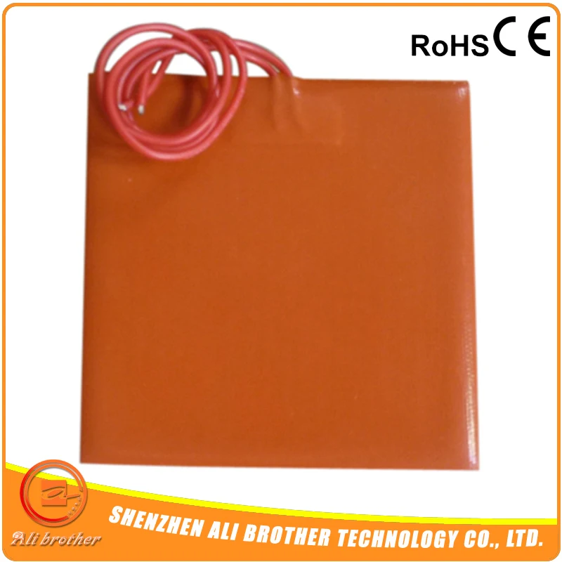 

350X350mm 800W@220V, NTC 100K Thermistor, Silicone Heater 3D Printer Heater,Heatbed Large Plate Heating Mat