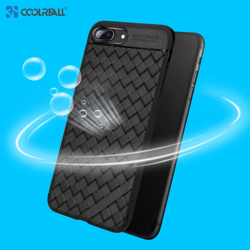 Coolreall рассеиватель тепла для iPhone 7 Чехол задняя сетка тканый чехол 6 6s 8 Plus 55S SE X