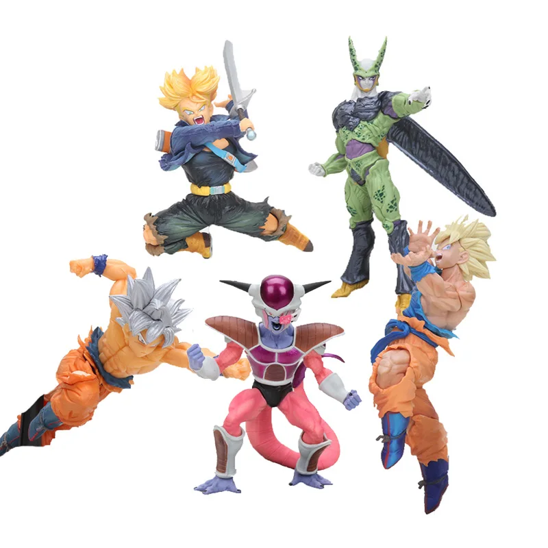 20 см Dragon Ball Z action gifures BWFC Super saiyan DBZ Sculture son goku ПВХ экшн фигурка Детские куклы модель