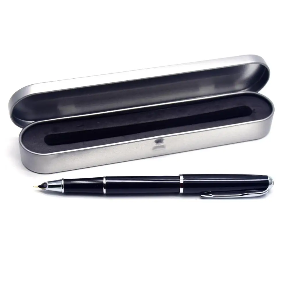 CCCAGYA D006 чернильная ручка 0,38 мм двухцветная металлическая подарочная роскошная ручка. Узнать офис школы Канцтовары отель бизнес пищущая перьевая ручка - Цвет: Silver gift box