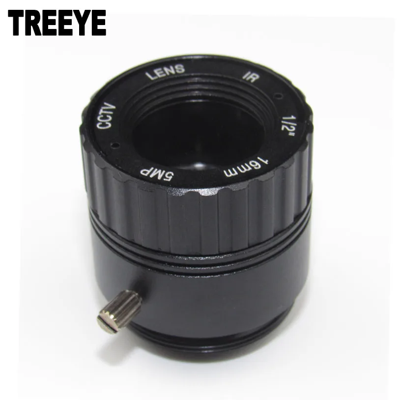 

HD 5.0Megapixel IR CCTV Lens 16mm Lens CS Mount for HD Security Cameras F2.0 Image Format 1/2" Metal HFOV 22.8D