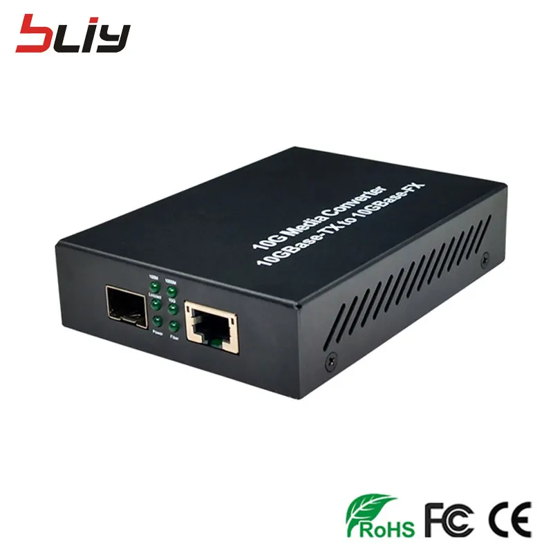 10G медиа-конвертер для программирования в производственных условиях к RJ45 10GBase-TX и 10GBase-FX медиа-конвертер без модулем программирования в производственных условиях