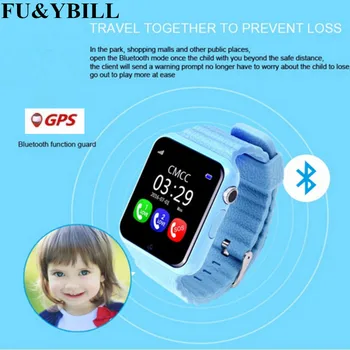 

10Pcs/Lot Wifi GPS Smart Watch V7k Camera/Facebook SOS Call Location DevicerTracker for Kid Safe Anti-Lost Monitor PK Q90 Q50