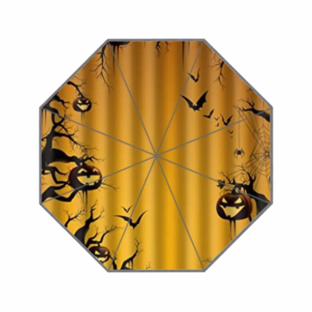 2017 Halloween Custom Umbrella Waterproof Sun Rain 100 Fabric