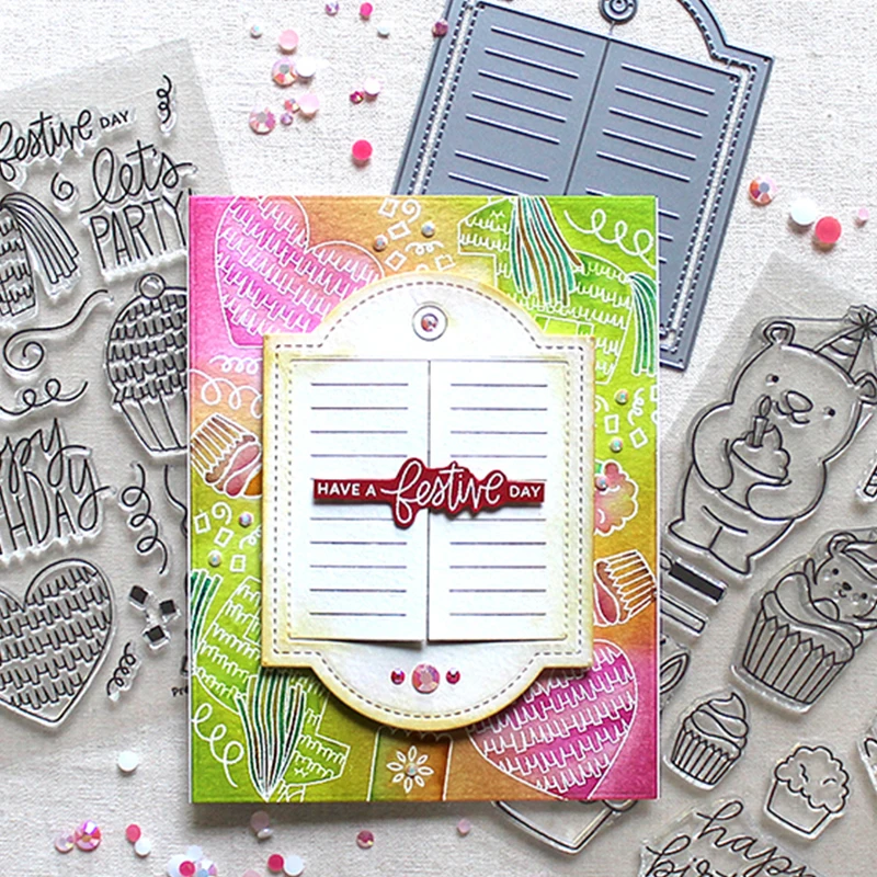 

Opened Window Frame Metal Cutting Dies Stencils for DIY Scrapbooking Photo Album Decorative Embossing Paper Card Crafts Die Cut