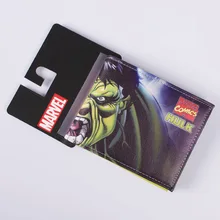 DC Marvel кошельки с рисунками из комиксов для мужчин креативный подарок Халк Аниме мультфильм сумки доллар цена кошелек PU кожаный бумажник carteira masculina